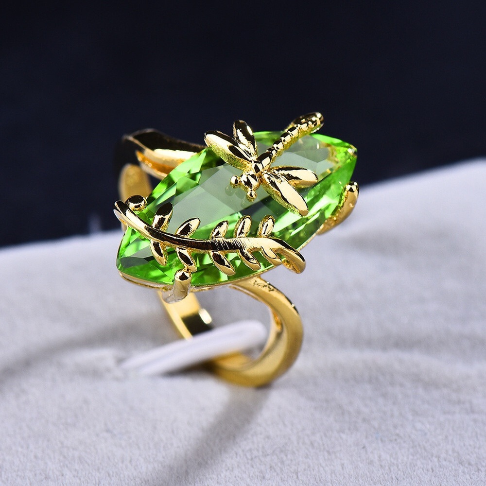 Green Dragonfly Ring - Picture 3 of 5